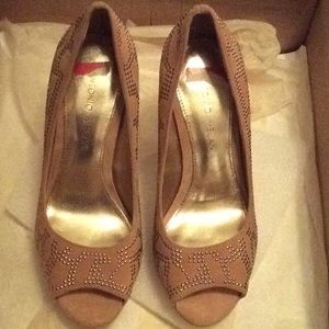 Gorgeous Suede Studded Heels